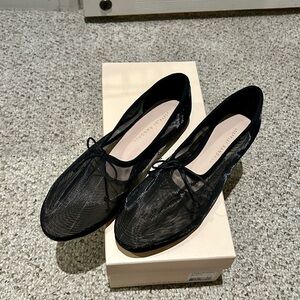 Loeffler Randall Landon Black Mesh Flats